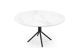 J and M Furniture Dining Table Calacatta White Ceramica Round Dining Table | J&M Furniture
