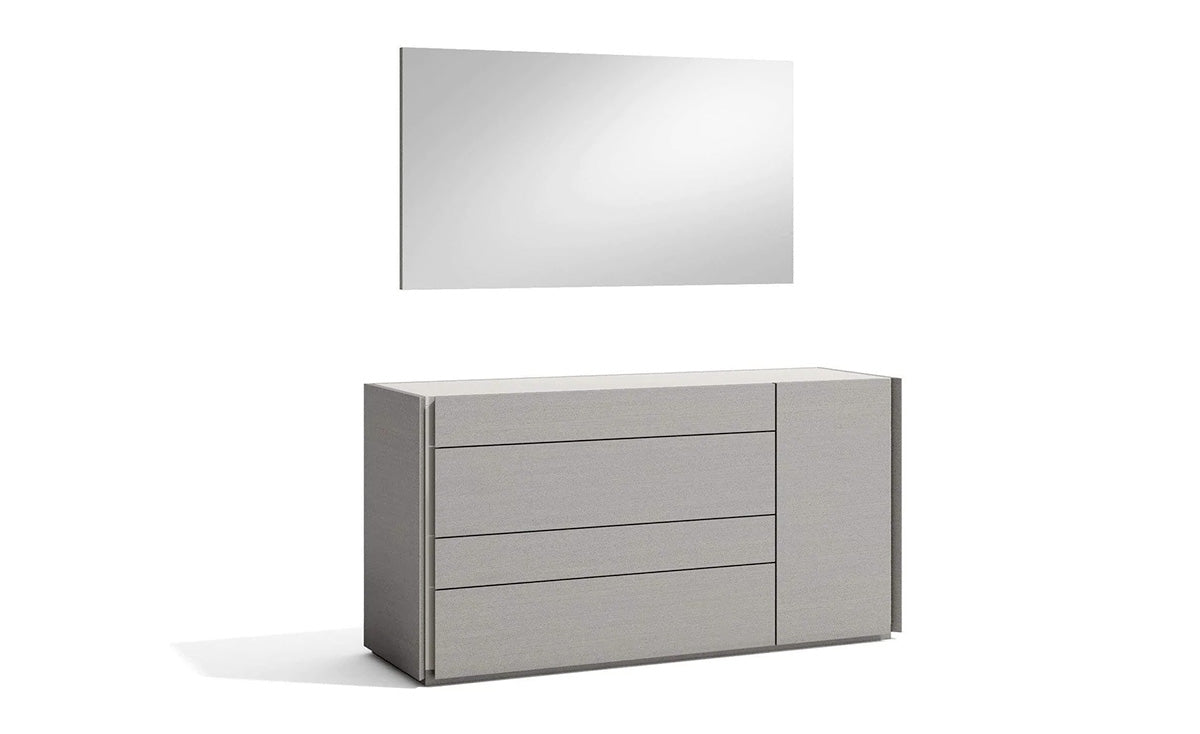 J and M Furniture Dresser Add Dresser & Mirror Faro Dresser & Mirror in Grey