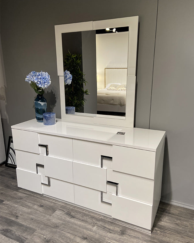 white christmas dresses Infinity Dresser & Mirror