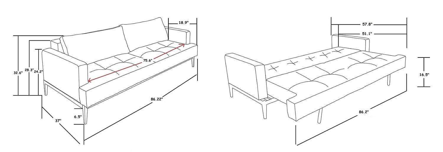 J and M Furniture Living Room JK059 Sofa Sleeper | J&M furniture
