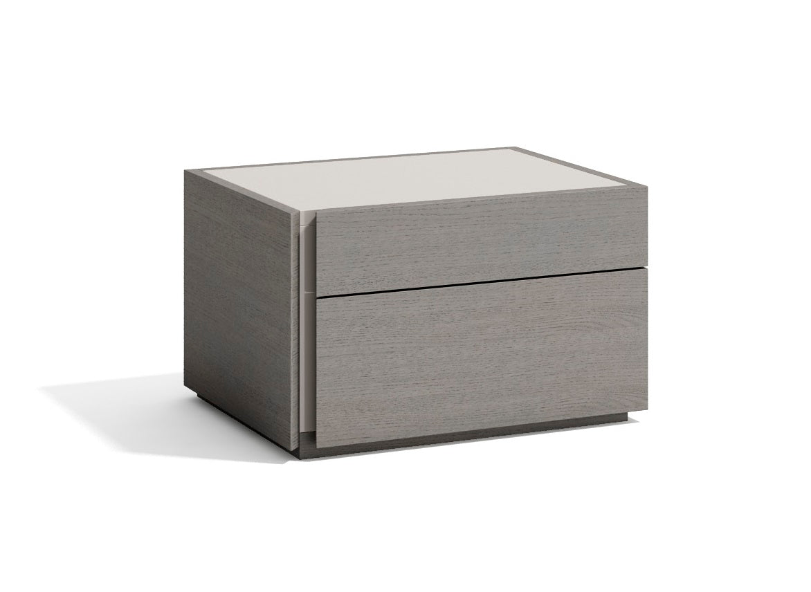 J and M Furniture Nightstands Add Left Nightstand Faro Nightstand in Grey