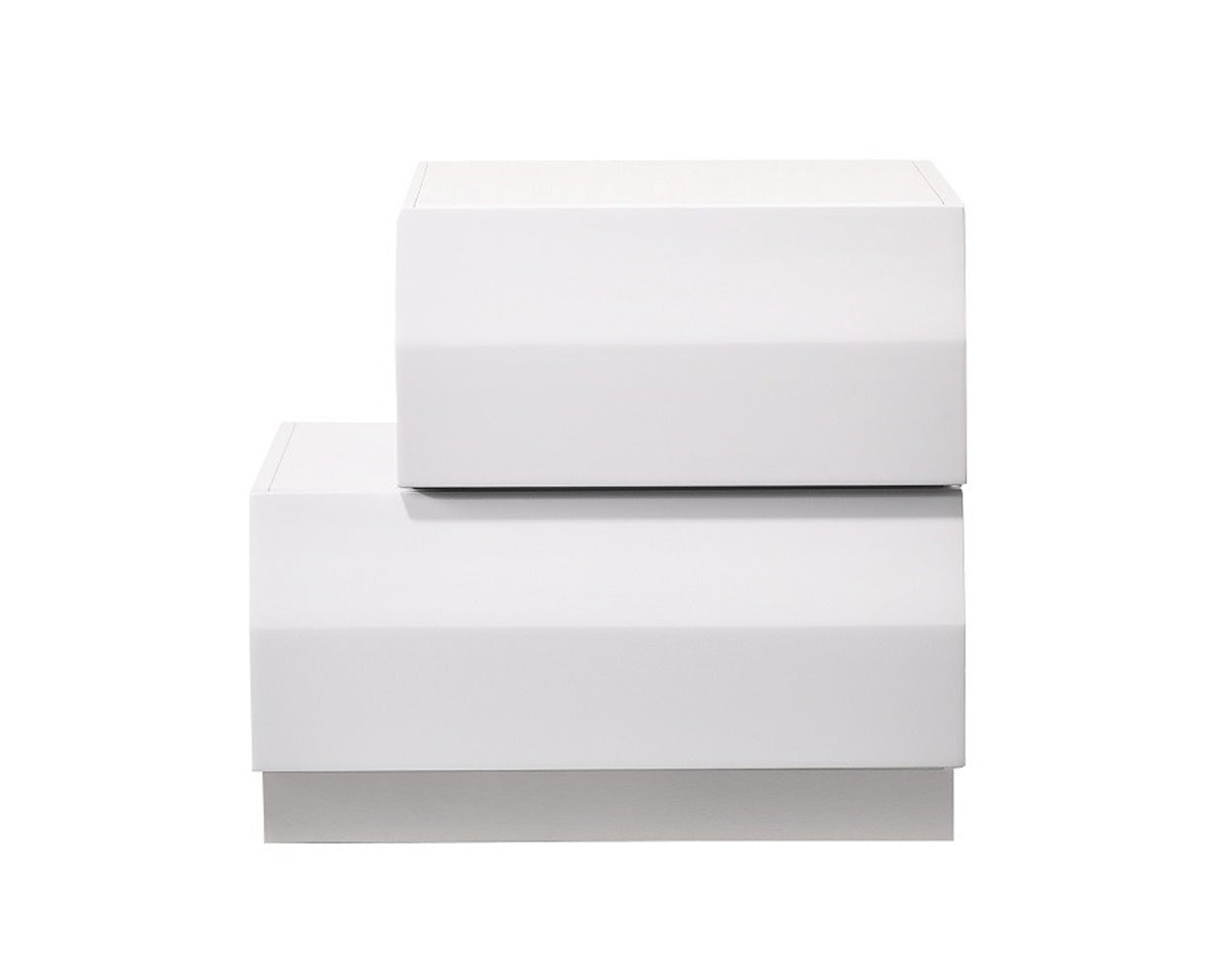 J and M Furniture Nightstands Add Left Nightstand Milan Nightstand in White