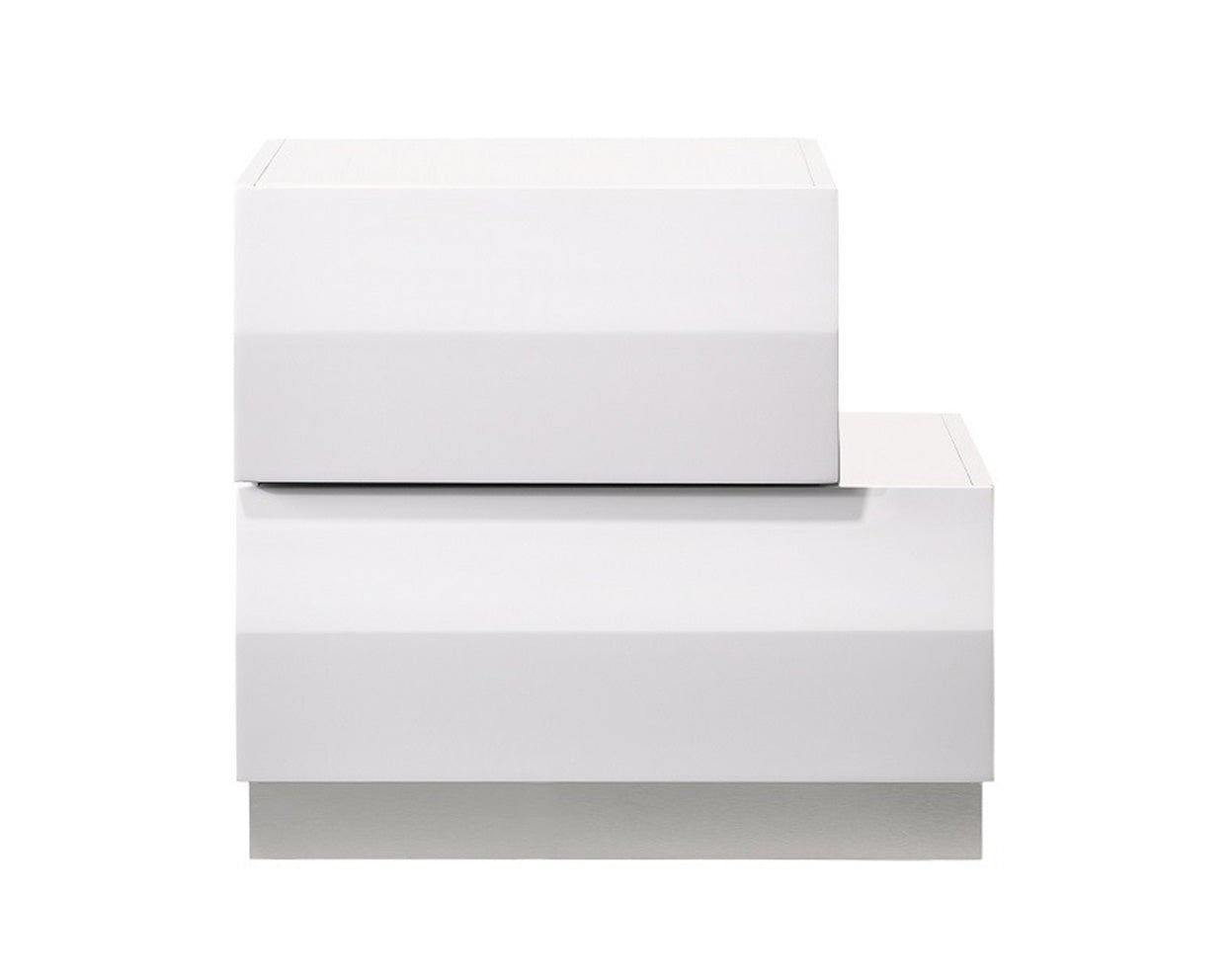 J and M Furniture Nightstands Add Right Nightstand Milan Nightstand in White