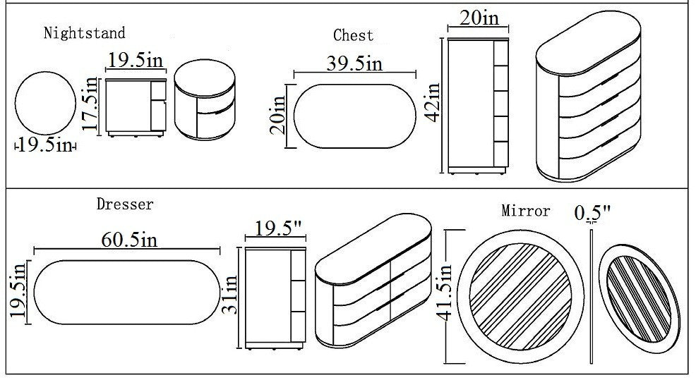 J and M Furniture Nightstands Amsterdam Nightstand