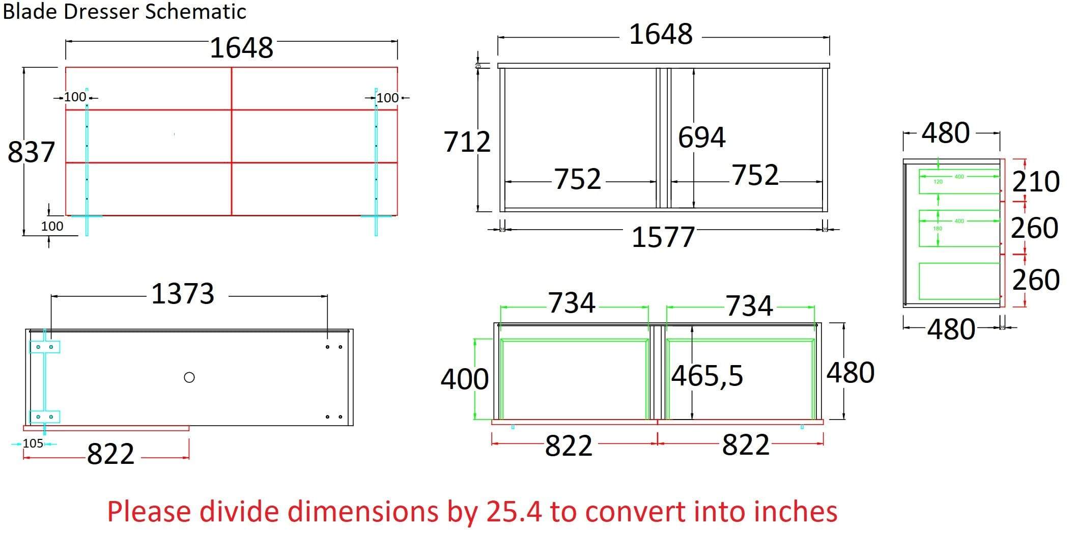 J and M Furniture Nightstands Blade Nightstand