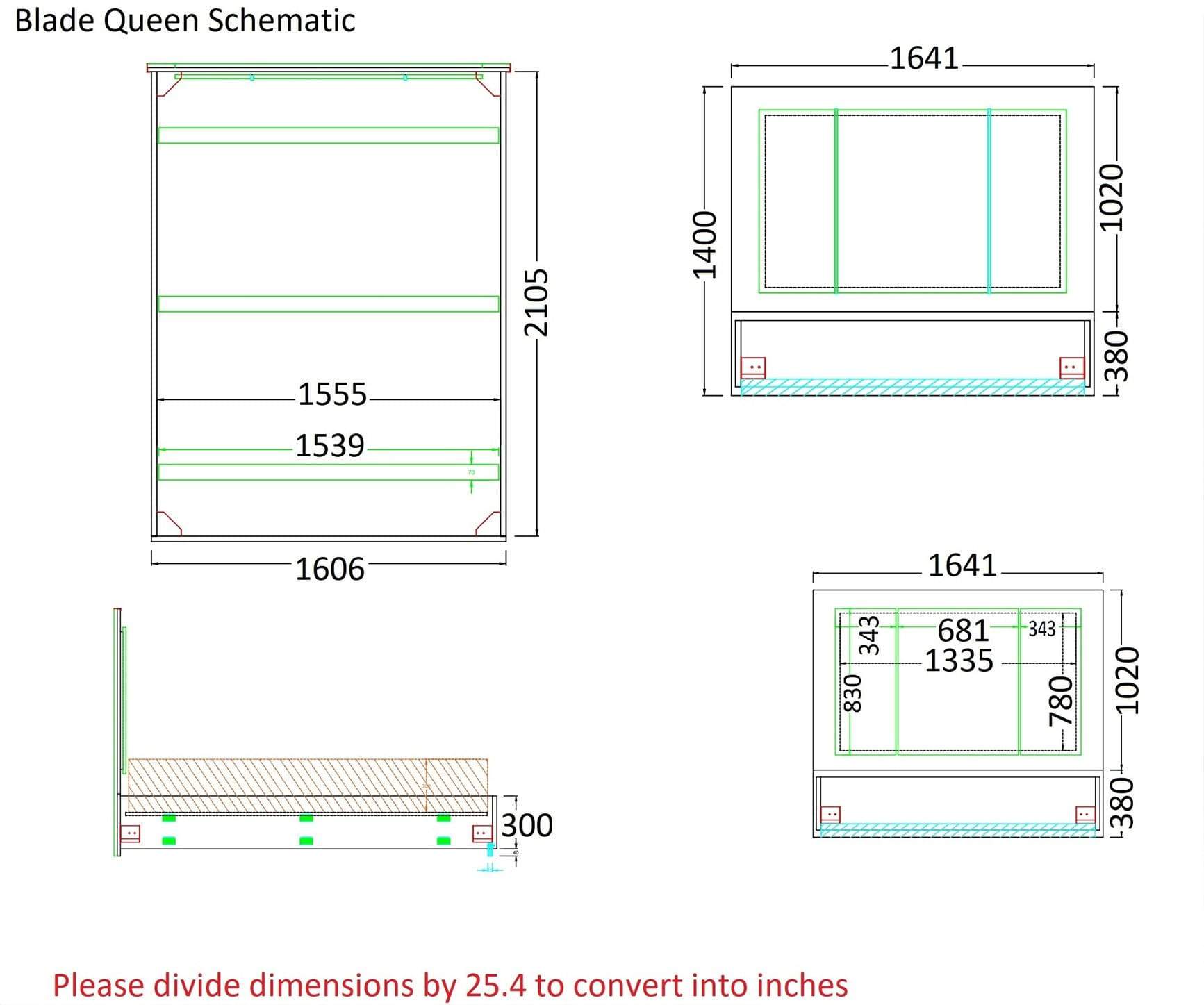 J and M Furniture Nightstands Blade Nightstand