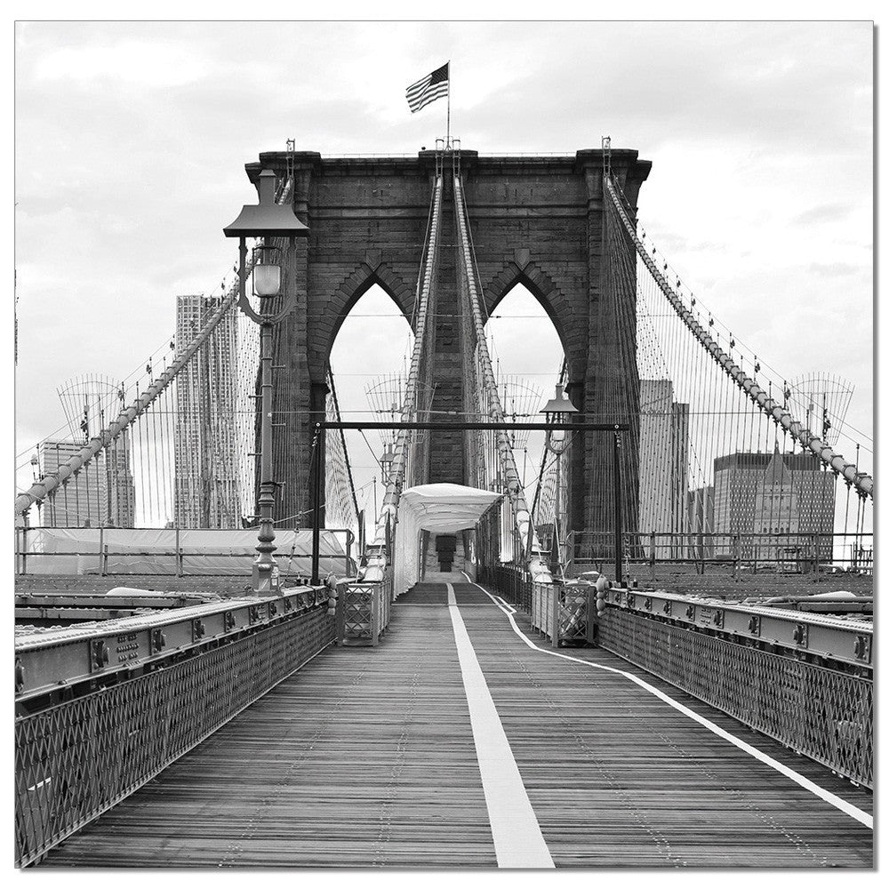J and M Furniture Wall Art Brooklyn Bridge Flag - SH-71598B