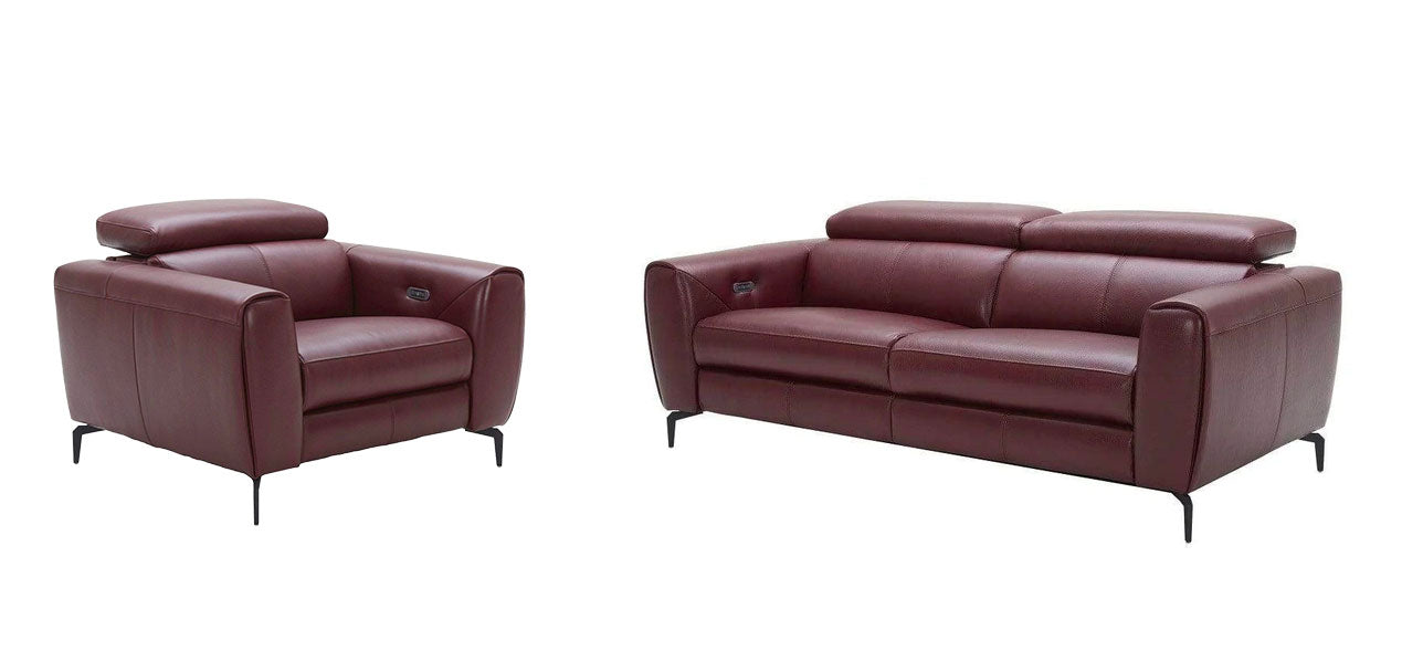 Lorenzo Motion Sofa Collection in Merlot | J&M Furniture