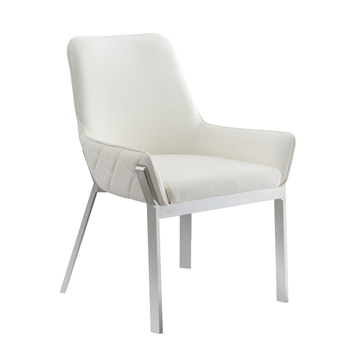 Miami Dining Chair in White | J&M Furniture