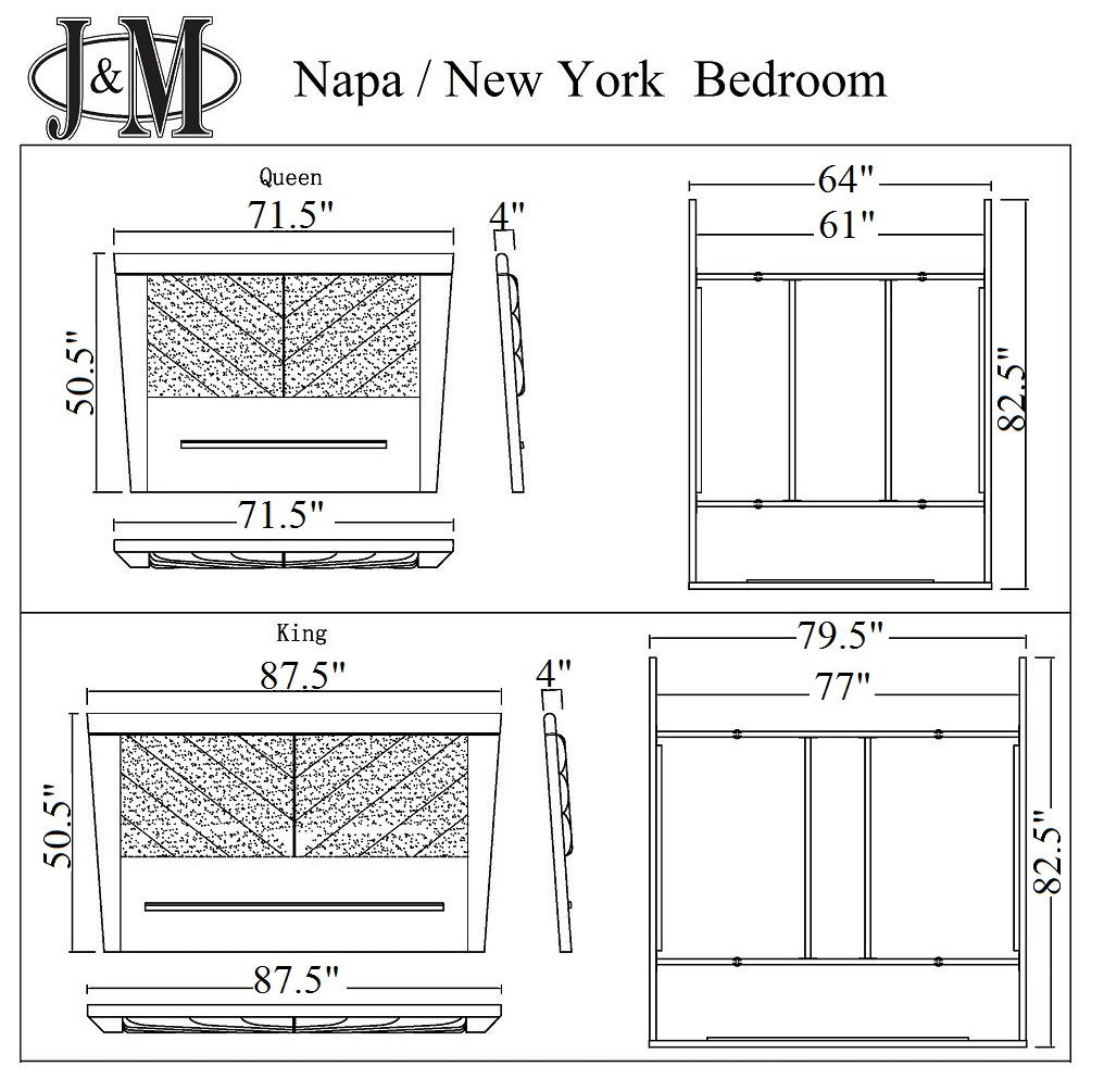 New York Modern Bed | J&M Furniture