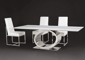 Stone International Dining Room Eye Slim Marble Table (6576/M)