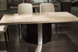Stone International Dining Room Rialto Marble Table - Beveled Edge (4046/SQ)