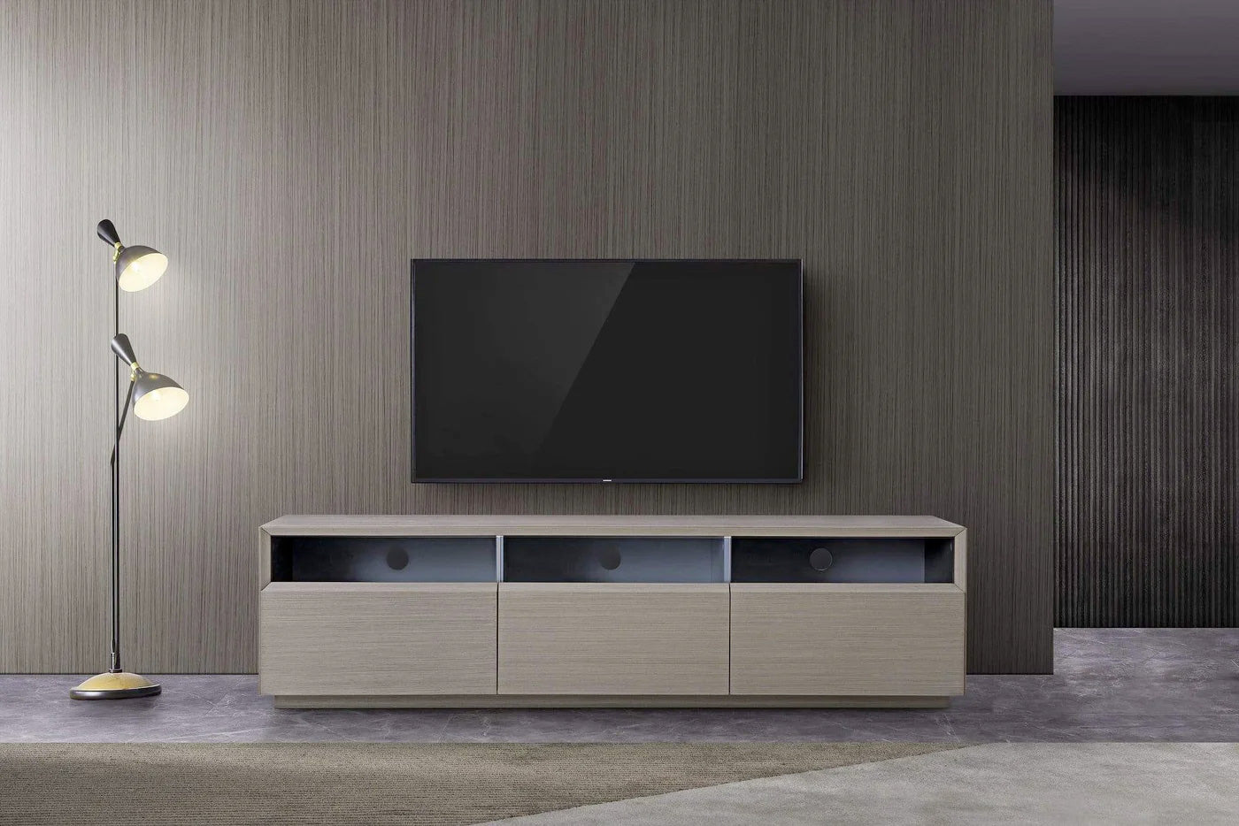 TV Stand TV023 in Grey Veneer | J&M Furniture