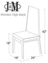 MO Windsor High Back Chair | J&M Furniture